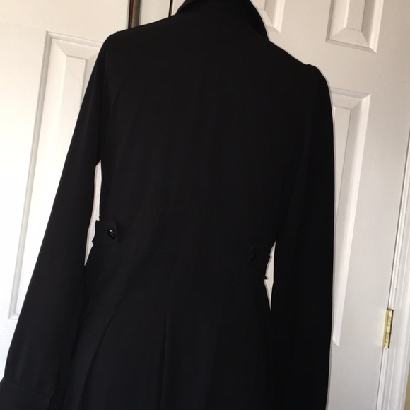 ORGANIC TIME BLACK FEM RUFFLE FRONT MAXI DRESS - Picture 5 of 8